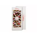 Hořká čokoláda 72% s malinami, pistáciemi a pekanovými ořechy